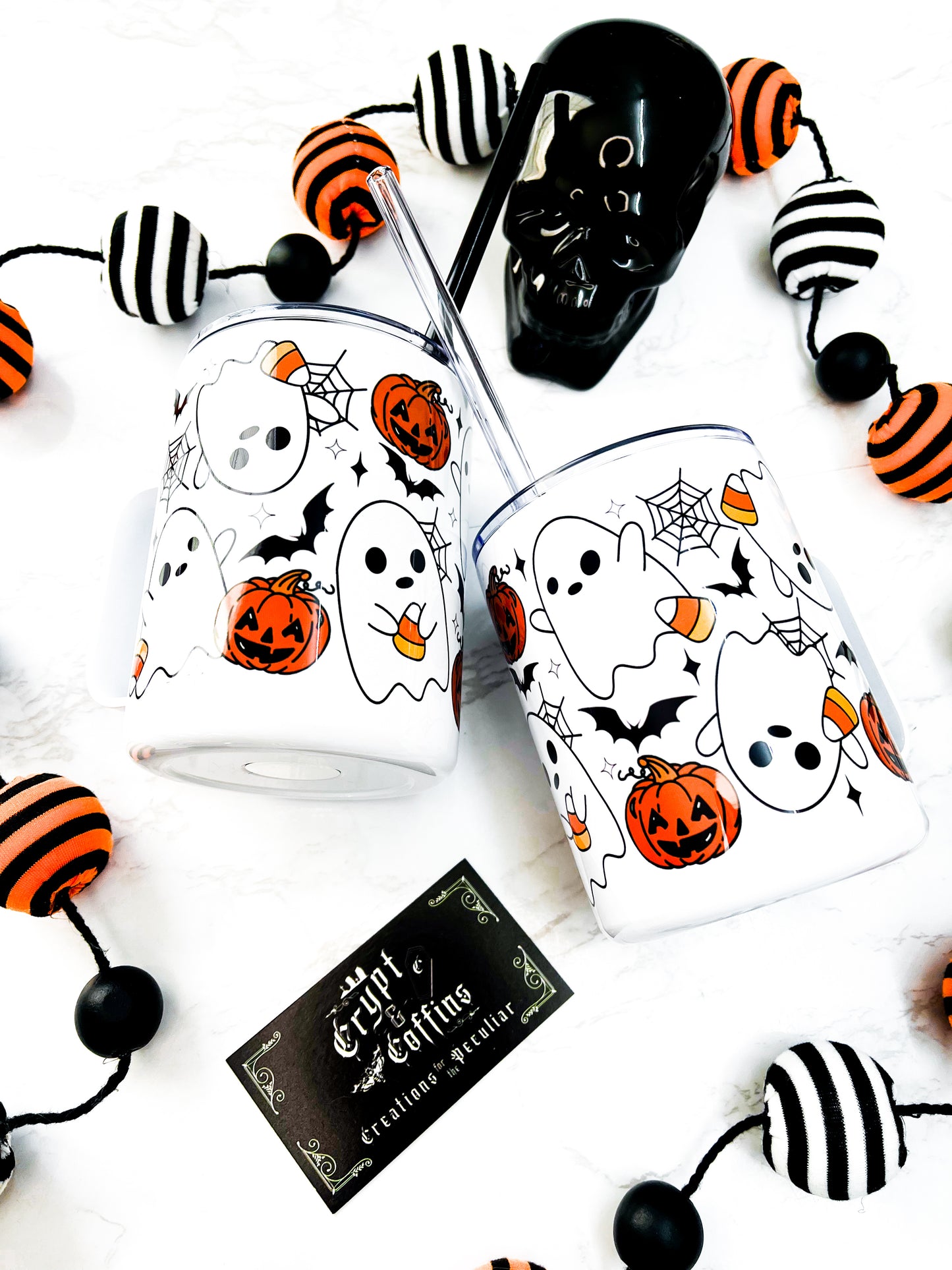 Halloween Chubby Ghosties | 12 oz. Travel Mug