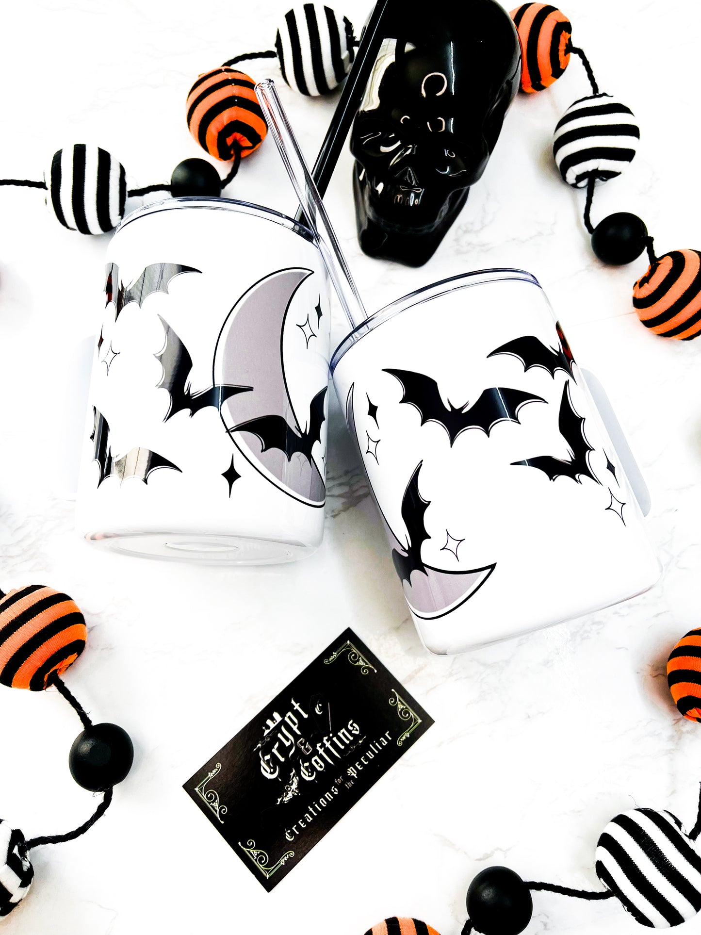 Moon + Bats | 12 oz. Travel Mug