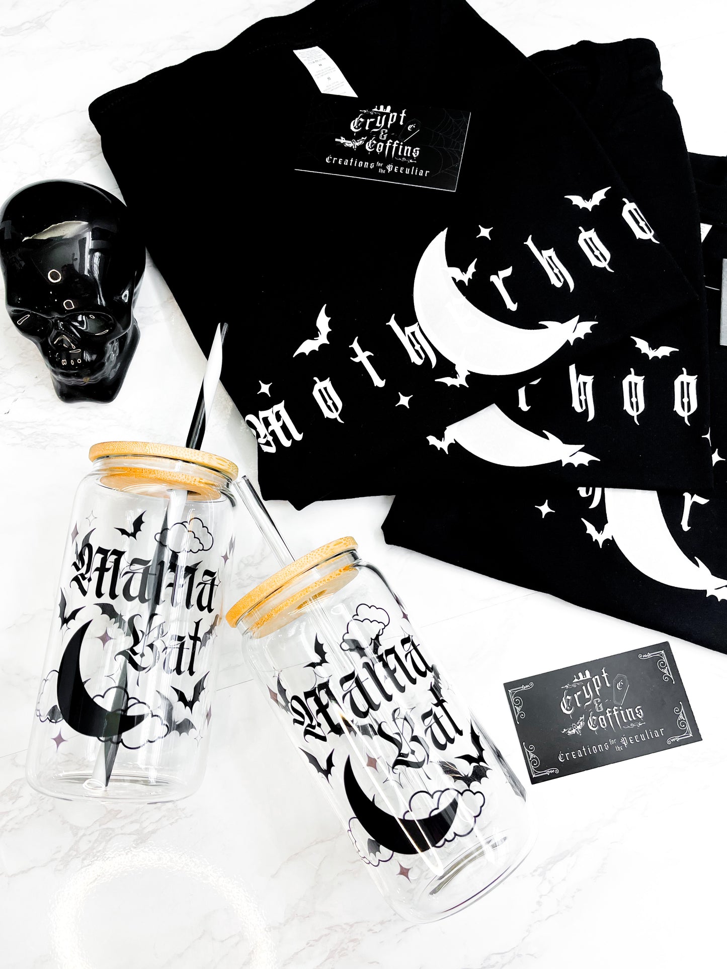 Mama Bat | 16 oz. Hot + Cold Glass Cup