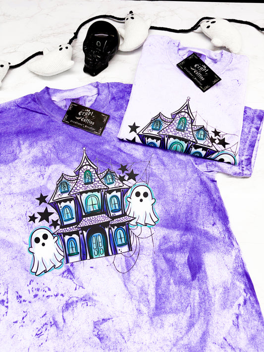 Purple Glowing Ghosties | Amethyst T-Shirt