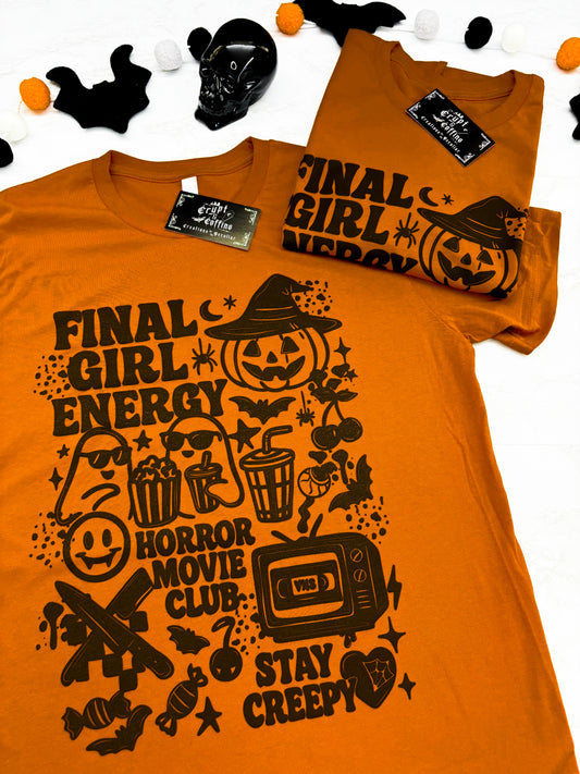 Horror Movie Club | Autumn Orange T-Shirt