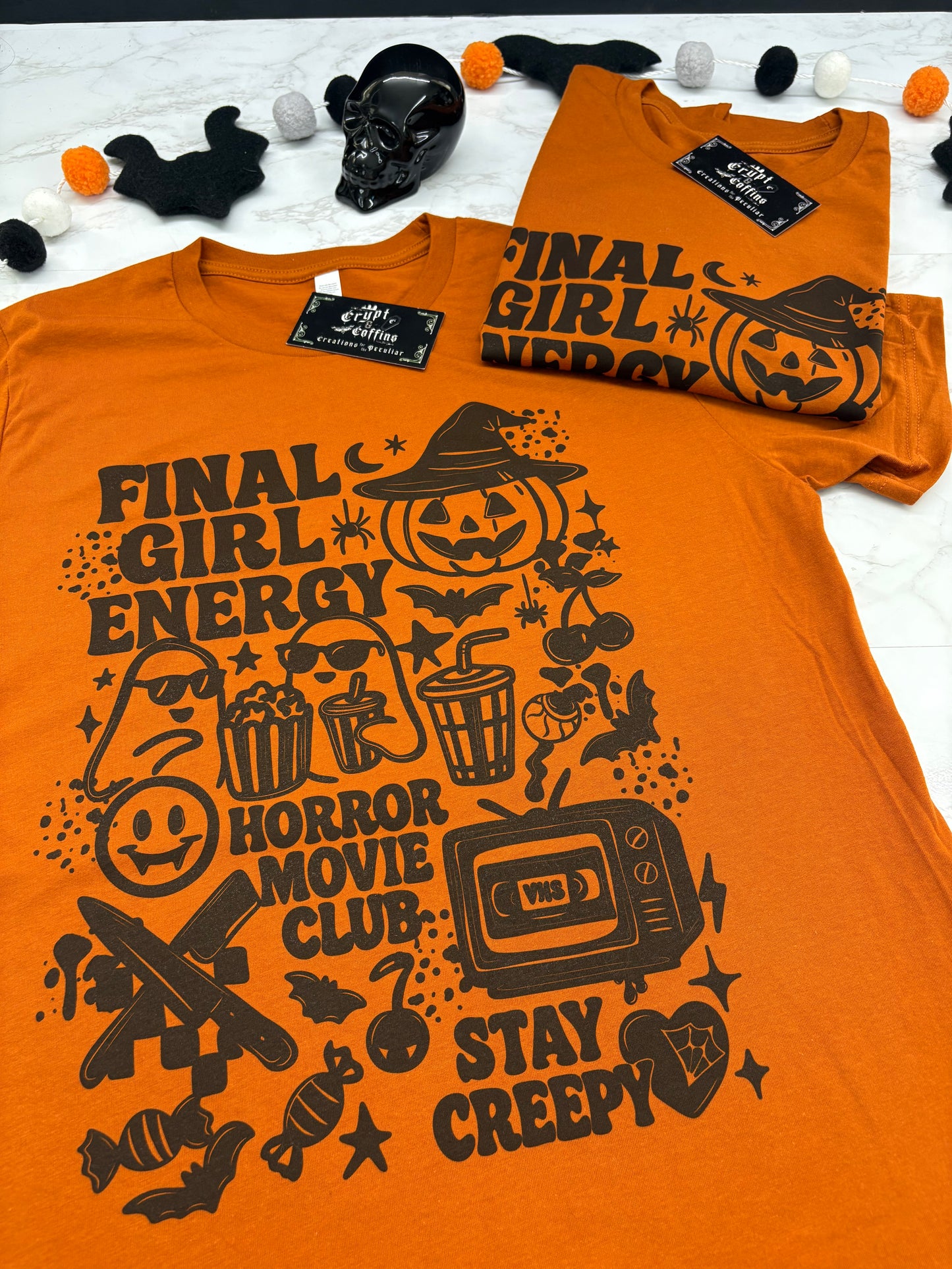 Horror Movie Club | Autumn Orange T-Shirt