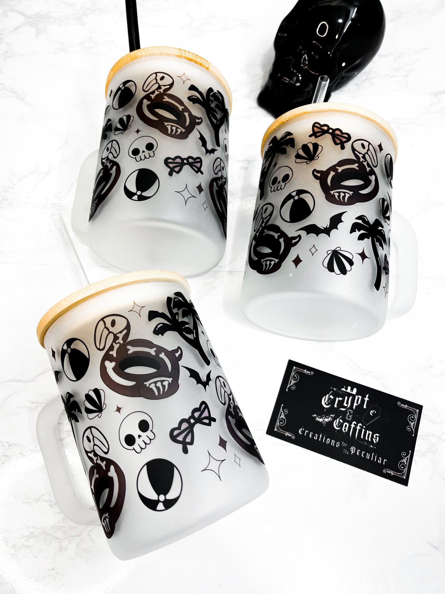 Summer Goth | 15 oz. Hot + Cold Glass Mug
