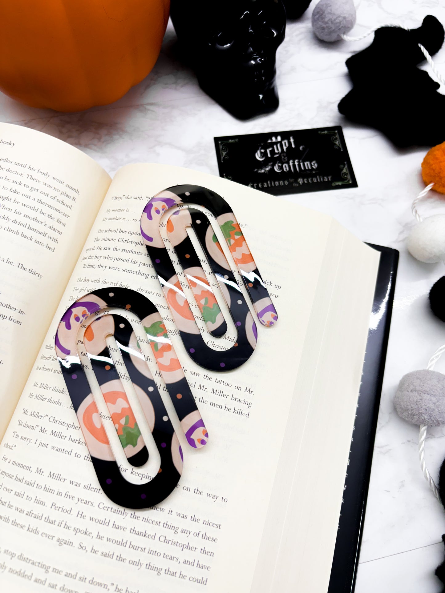 Spooky Szn - Acrylic Paperclip Bookmarks