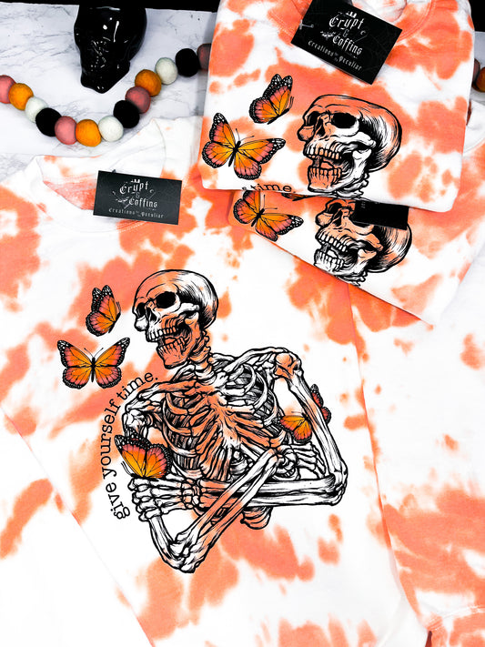 Give Yourself Time | Tie Dye Crewneck Sweater