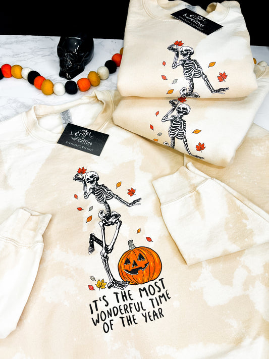 Wonderful Time of the Year | Acid Wash Crewneck Sweater