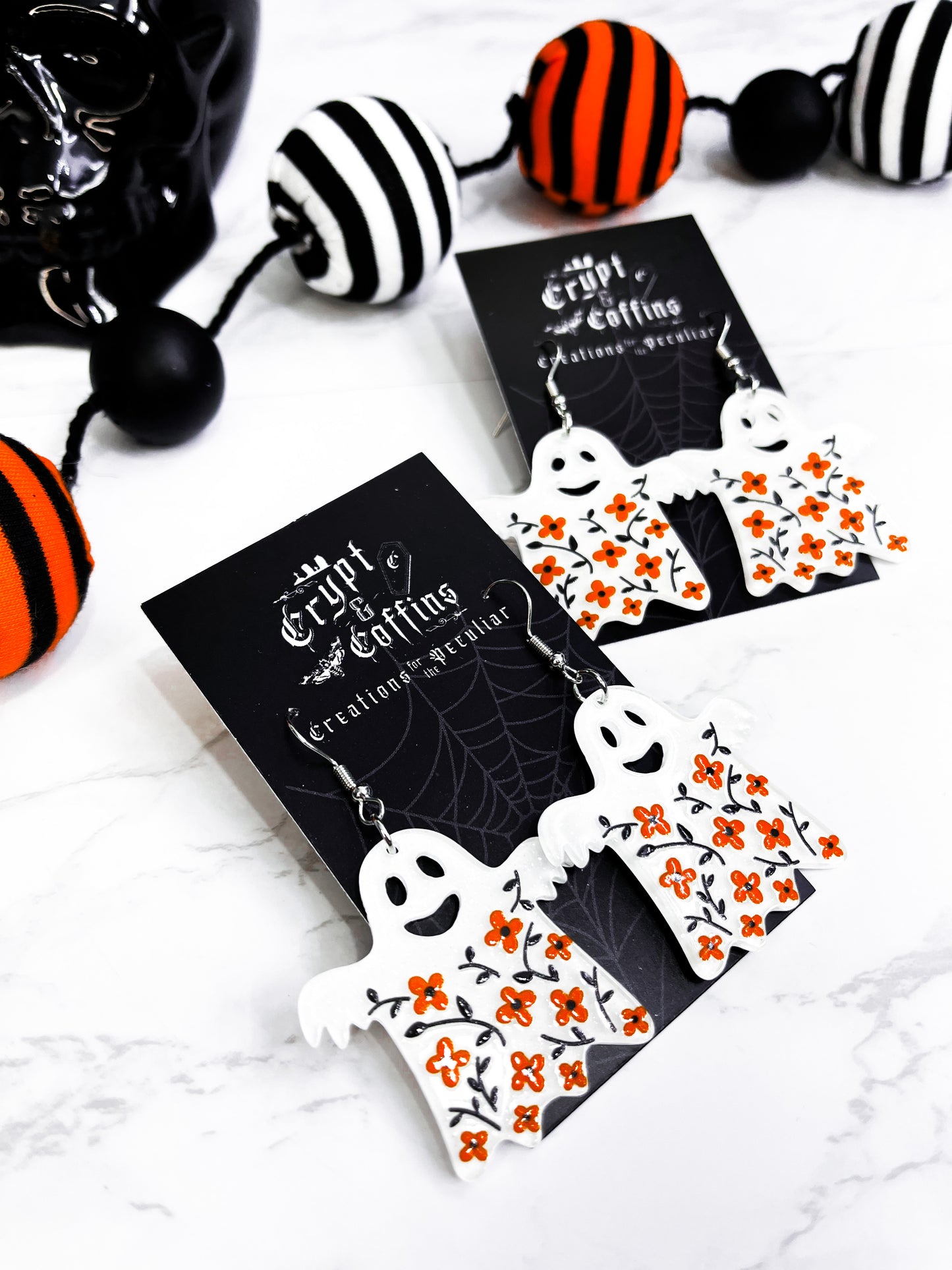 Haunted Blossoms | Acrylic Earrings