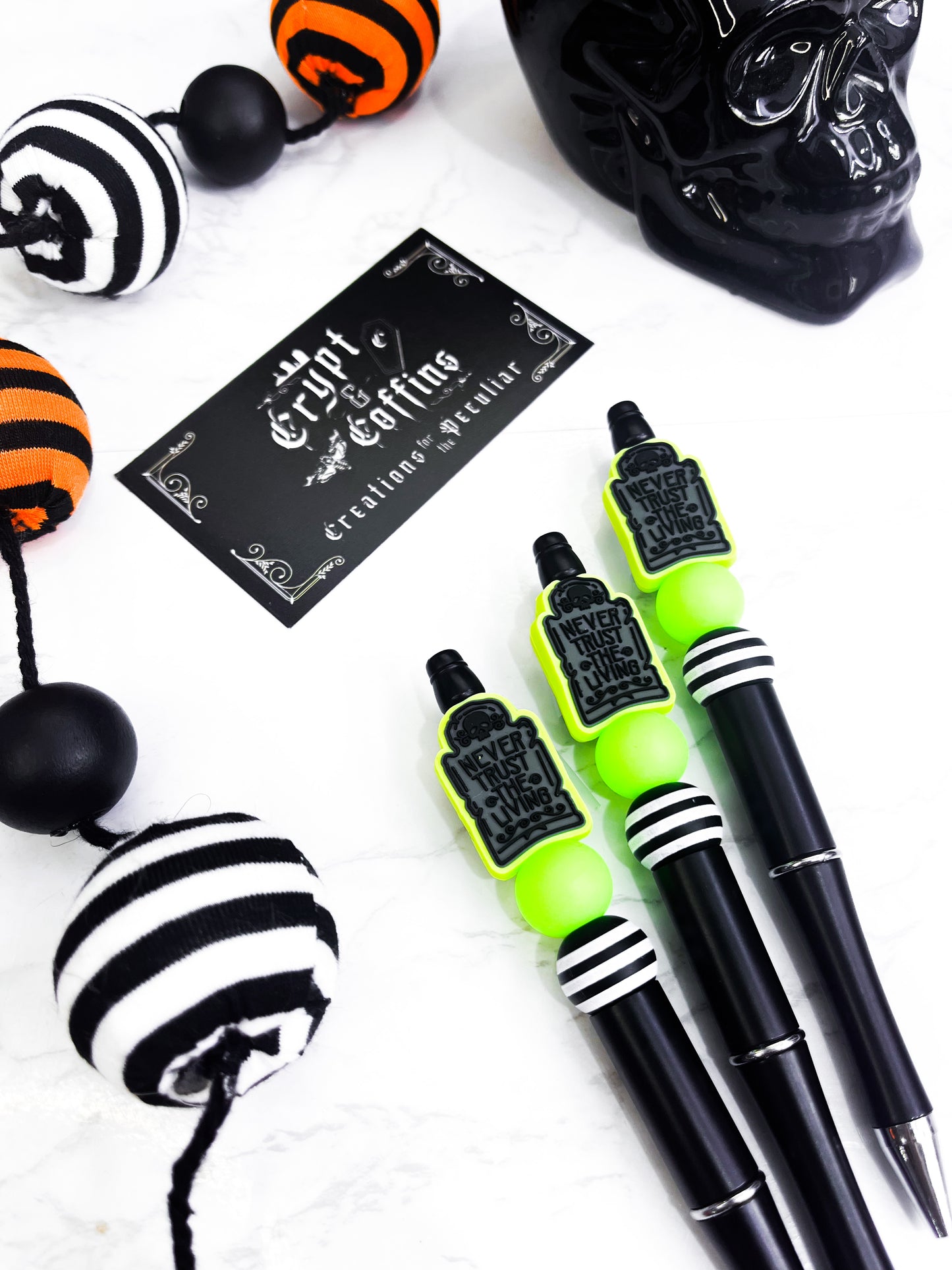 Never Trust The Living | Beaded Pen