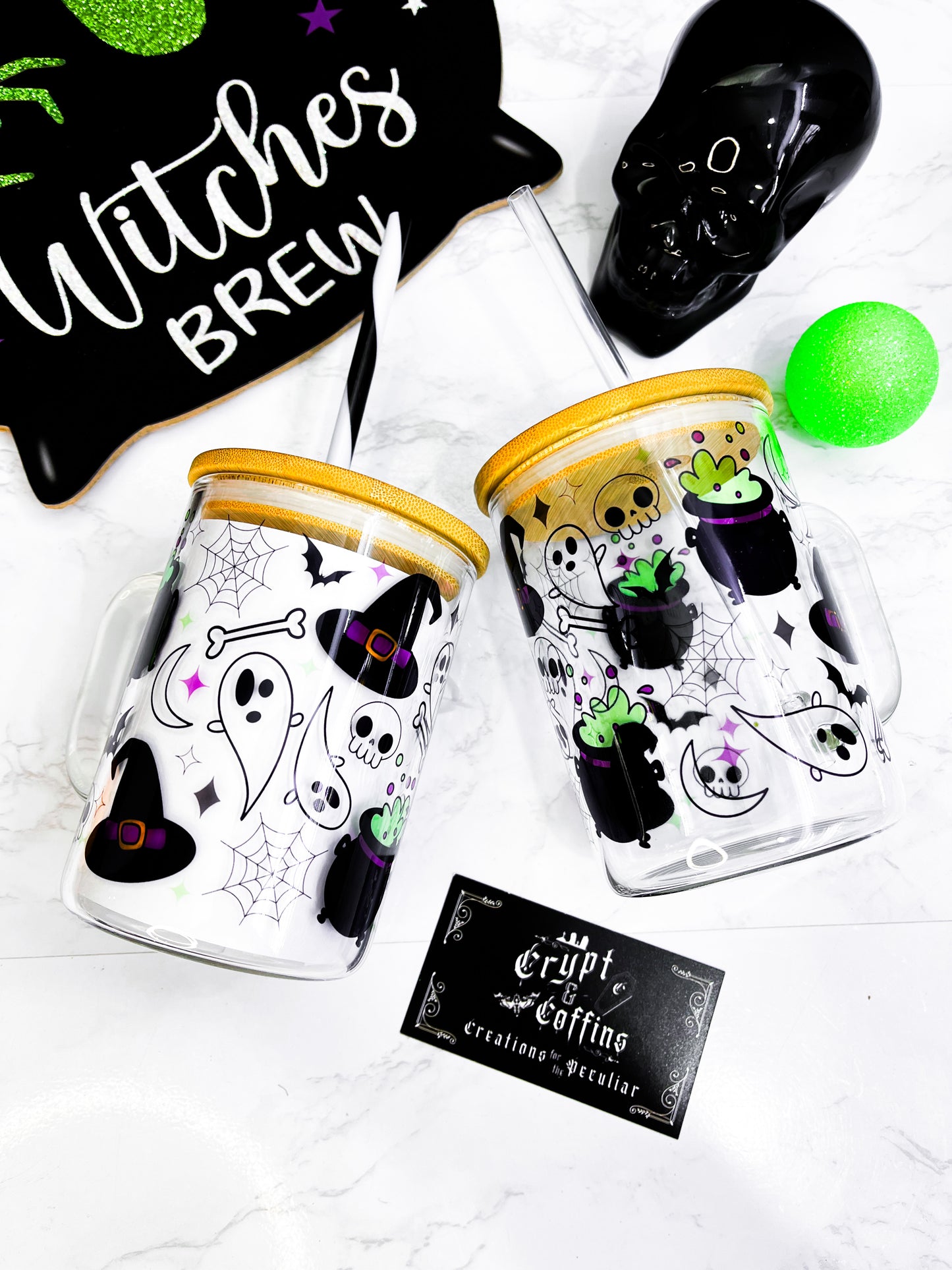 Witches Brew | 15 oz. Hot + Cold Glass Mug