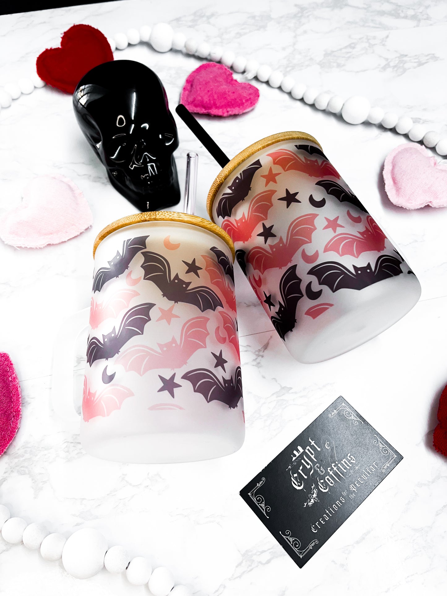 Valloween Frickin' Bats | 15 oz. Hot + Cold Glass Mug