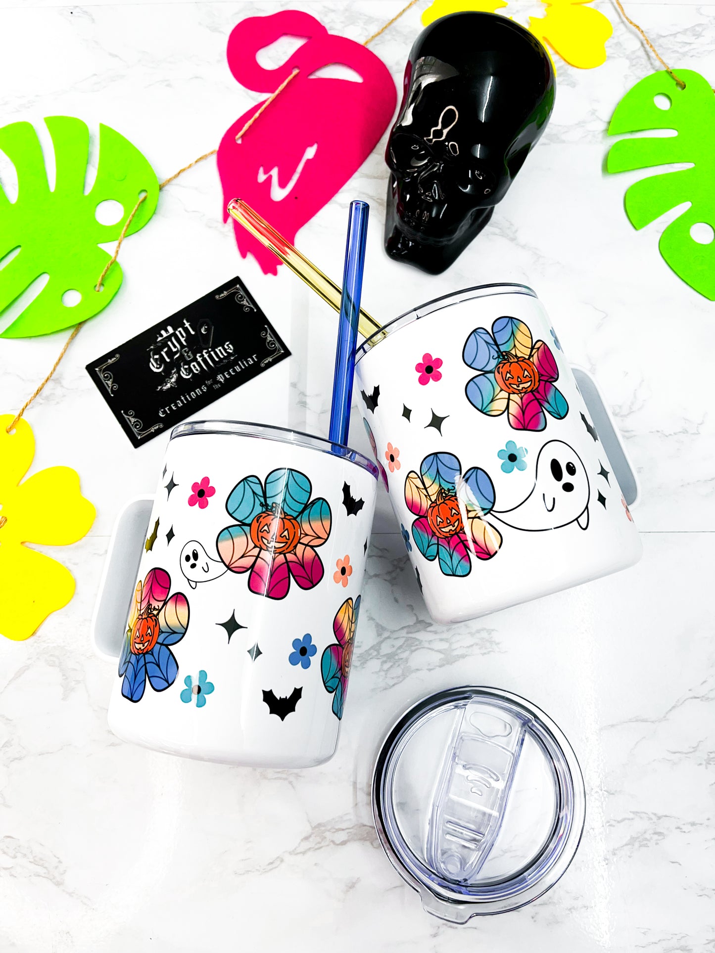 Pumpkin Petals | 12 oz. Travel Mug