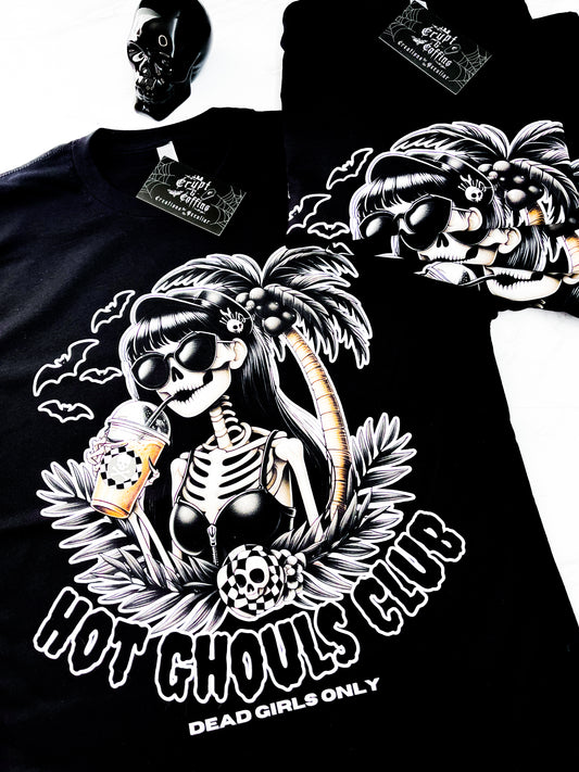 Hot Ghouls Club | Black T-Shirt or Tank