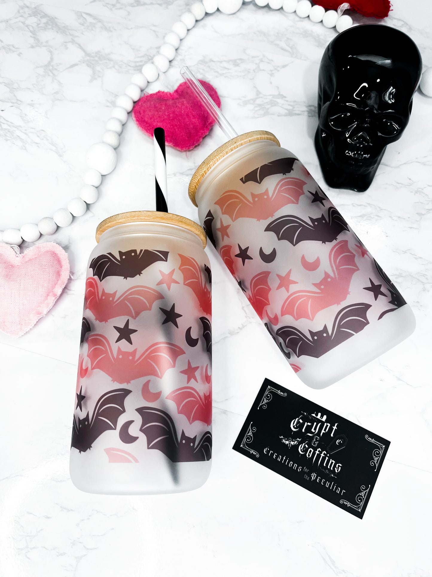 It's Frickin' Bats | 16 oz. Hot + Cold Glass Cup