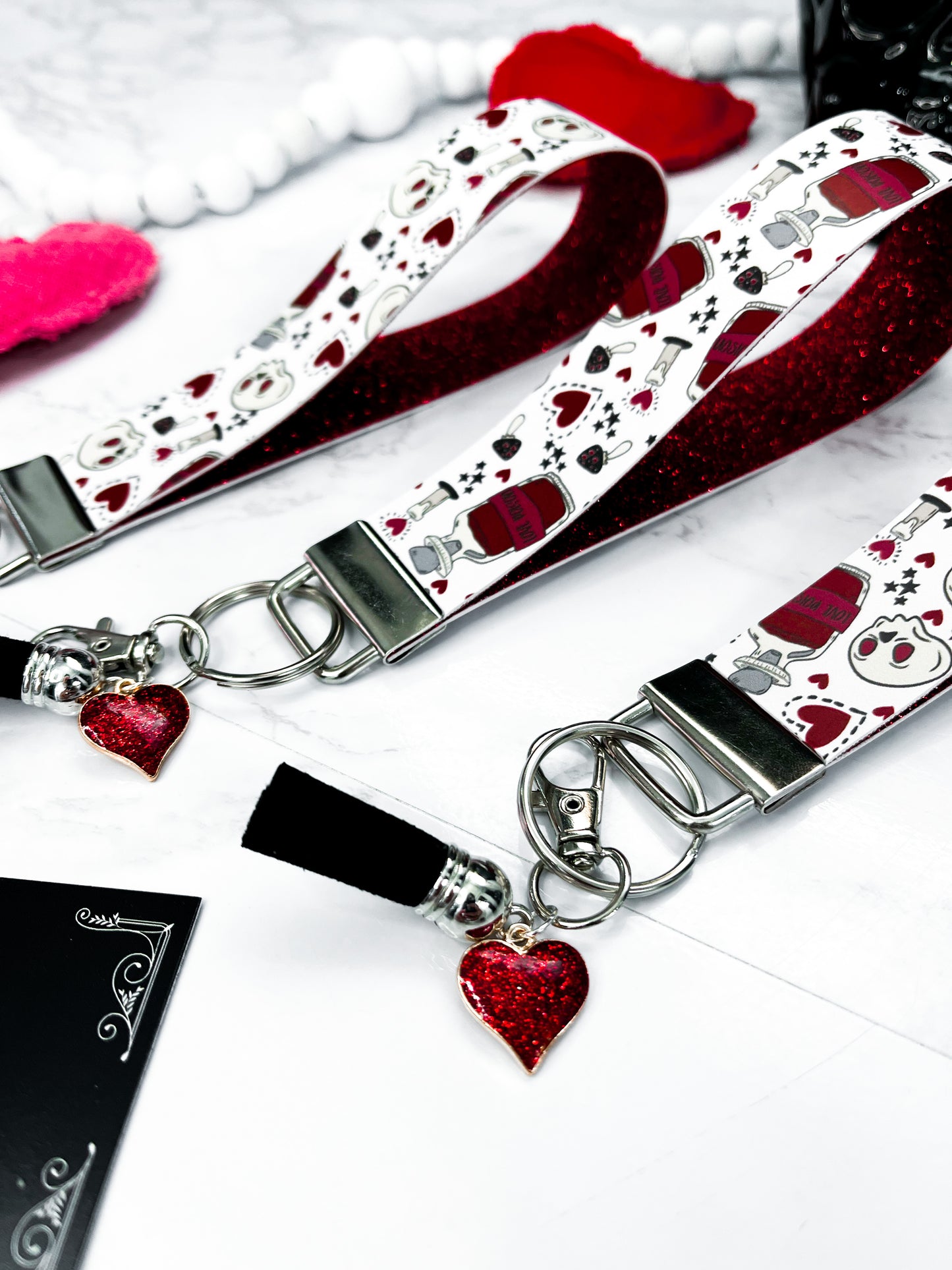 Love Potion | Faux Leather Keychain Wristlet