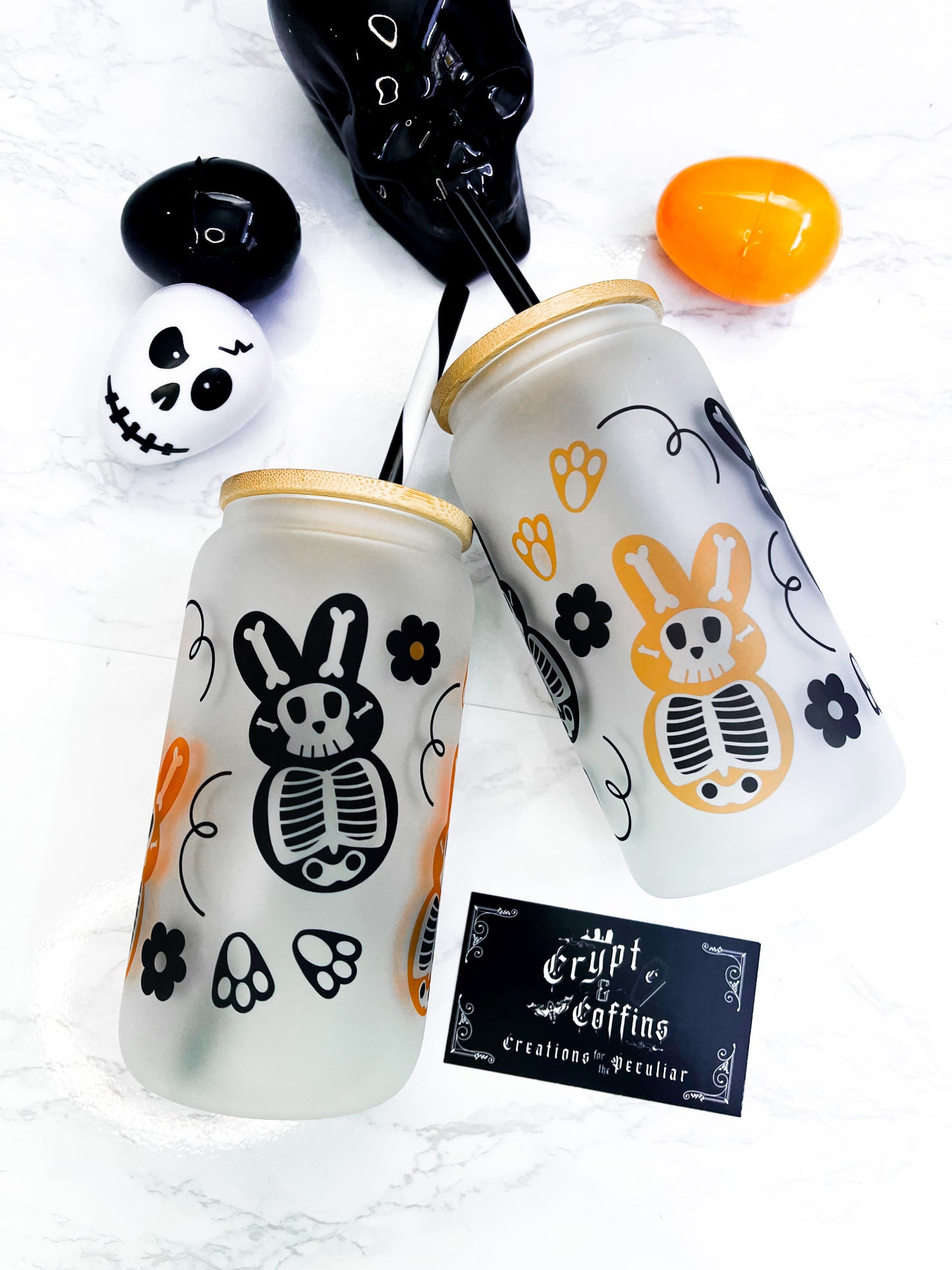 Hallow-Creeps | 16 oz. Hot + Cold Glass Cup