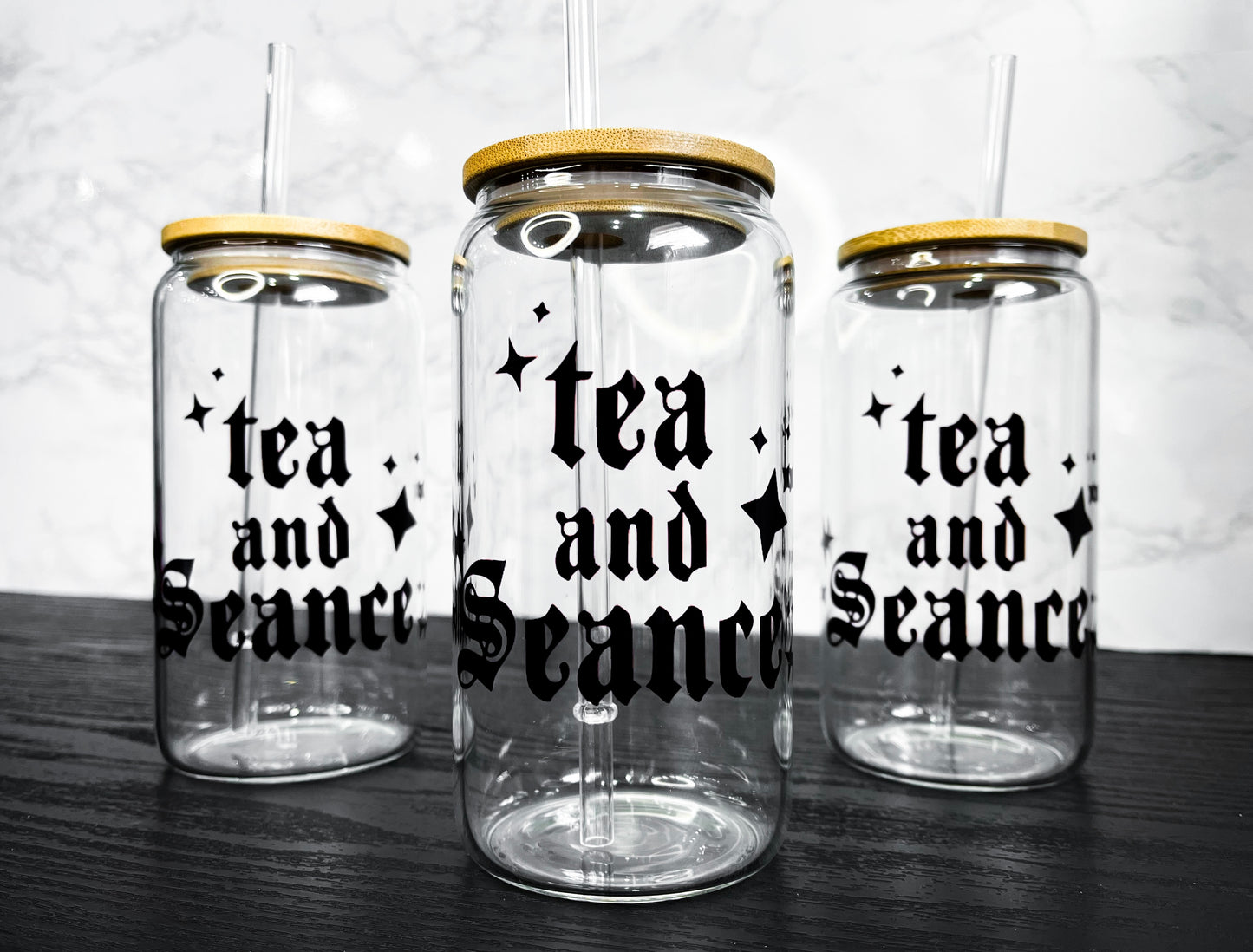 Tea + Seance | 16 oz. Hot + Cold Glass Cup