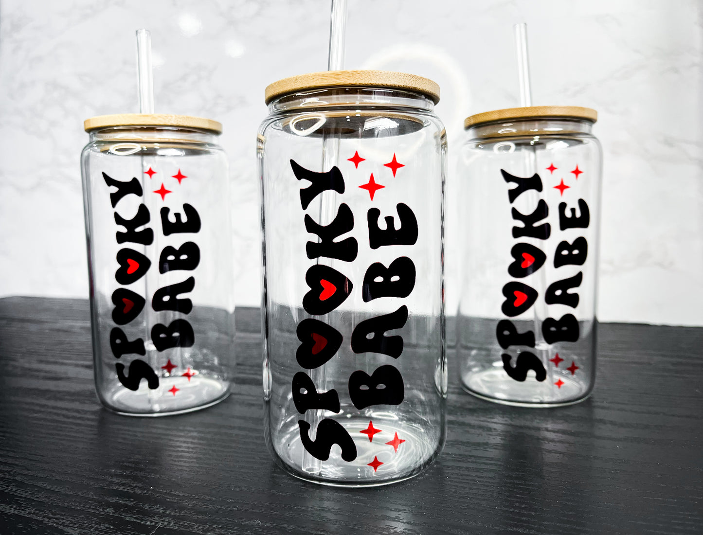 Spooky Babe | 16 oz. Hot + Cold Glass Cup