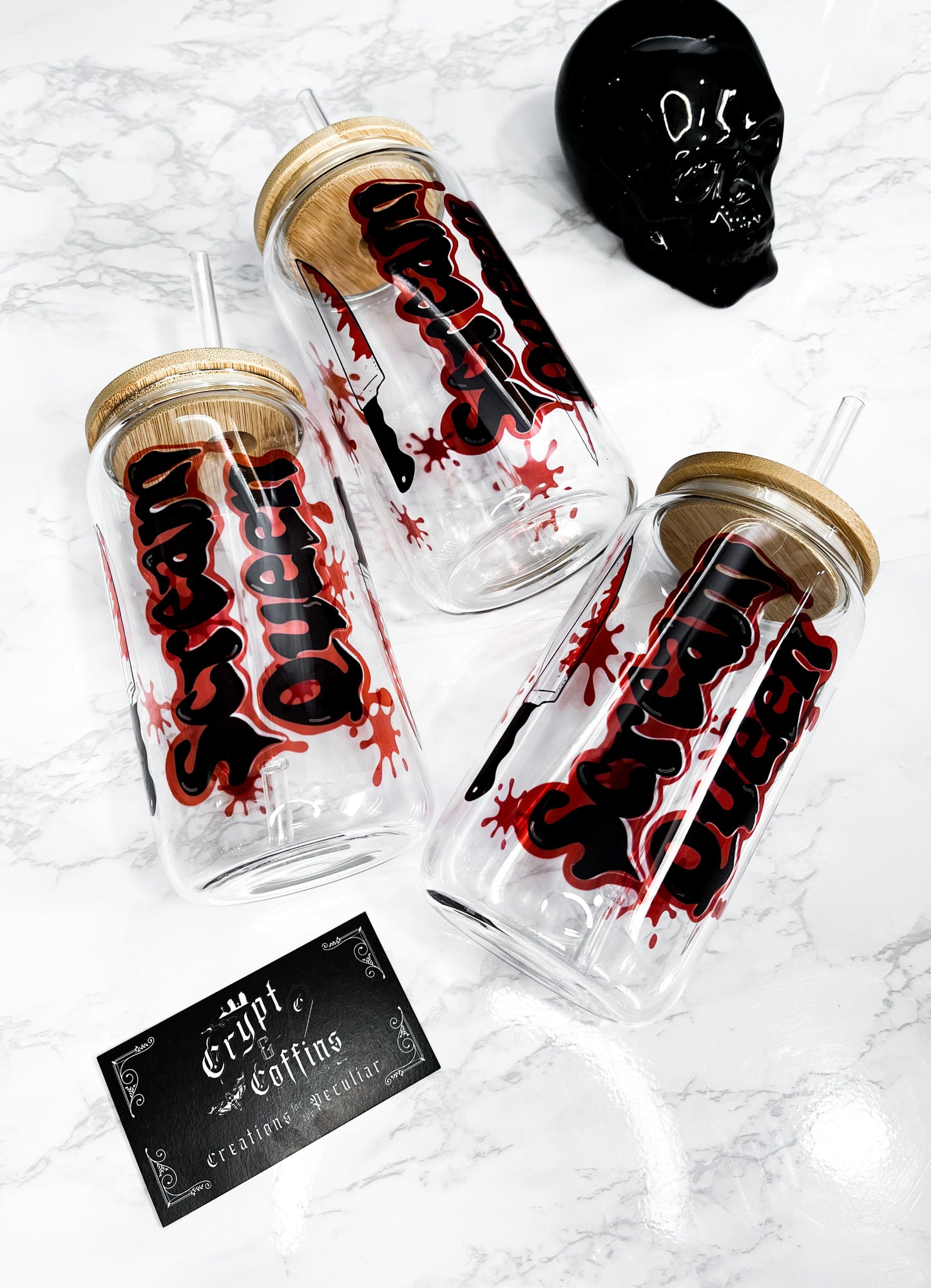 Scream Queen | 16 oz. Hot + Cold Glass Cup