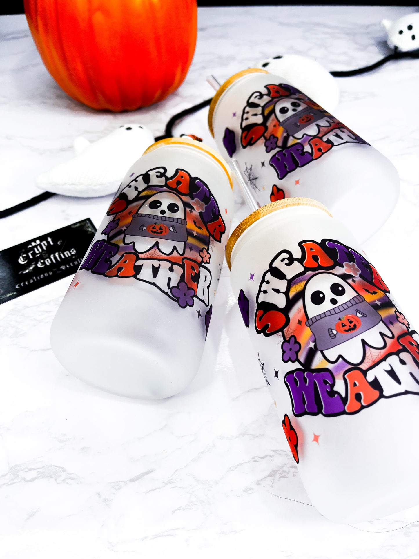 Sweater Weather | 16 oz. Hot + Cold Glass Cup