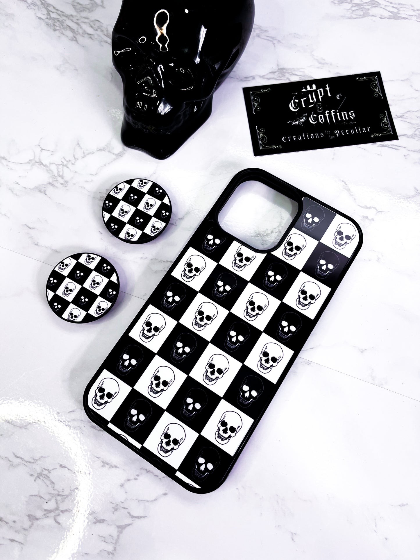 Checkered Skulls | iPhone Protective Case