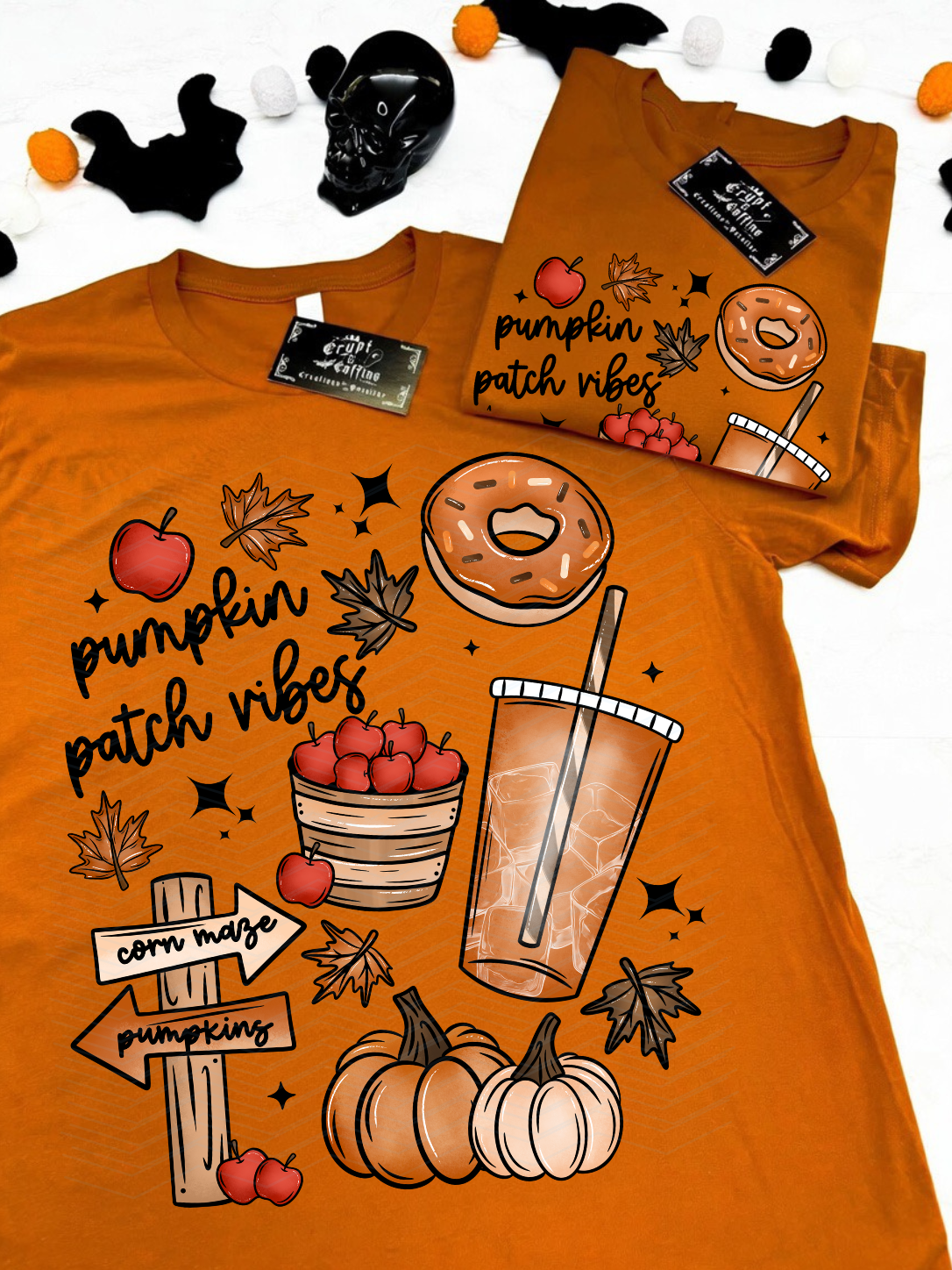 Pumpkin Patch Vibes | Autumn Orange T-Shirt