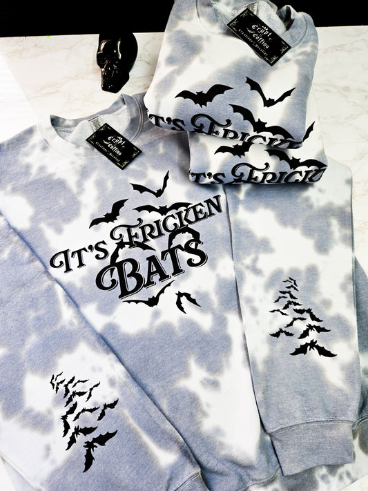 It's Fricken Bats | Tie Dye Crewneck Sweater