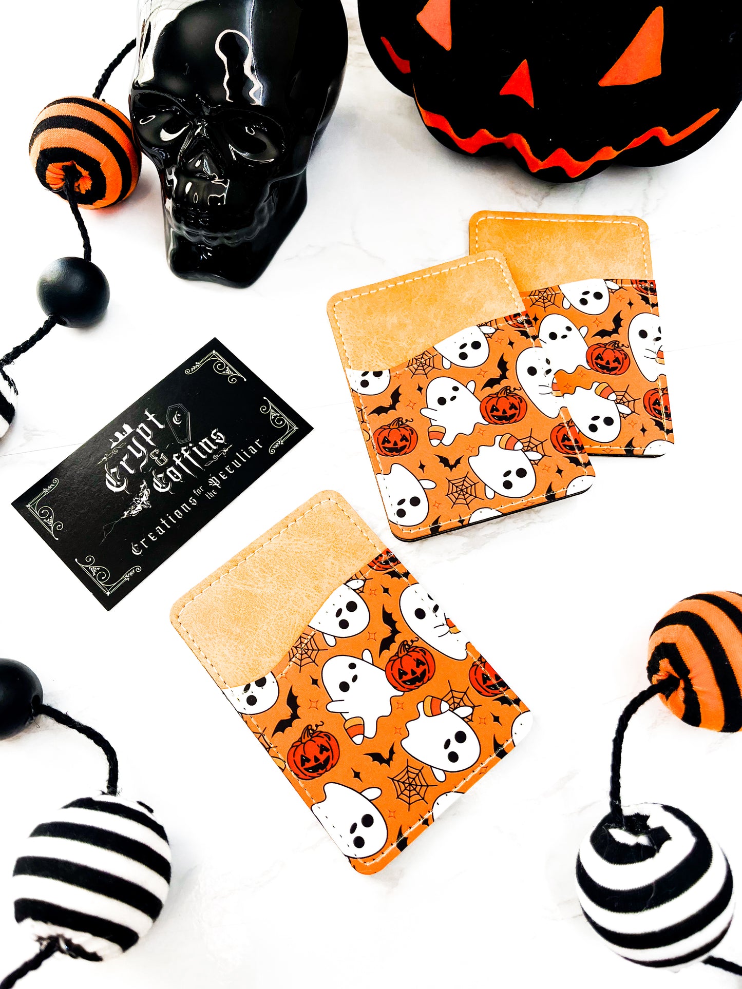 Halloween Chubby Ghosties - Phone Wallet