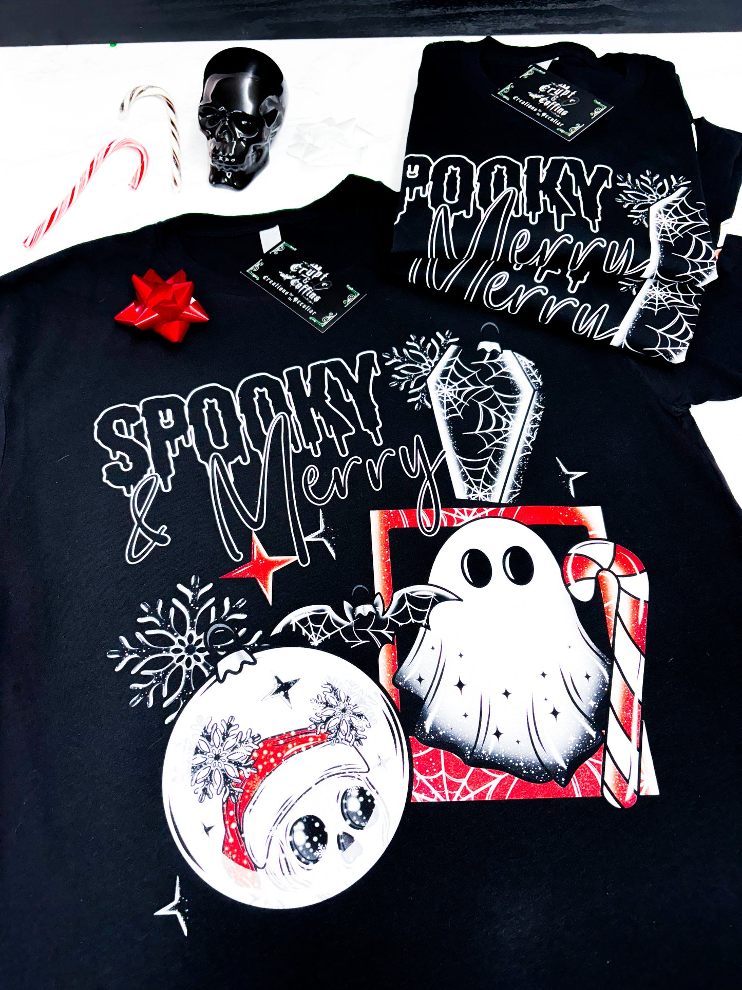 Spooky + Merry | Black T-Shirt