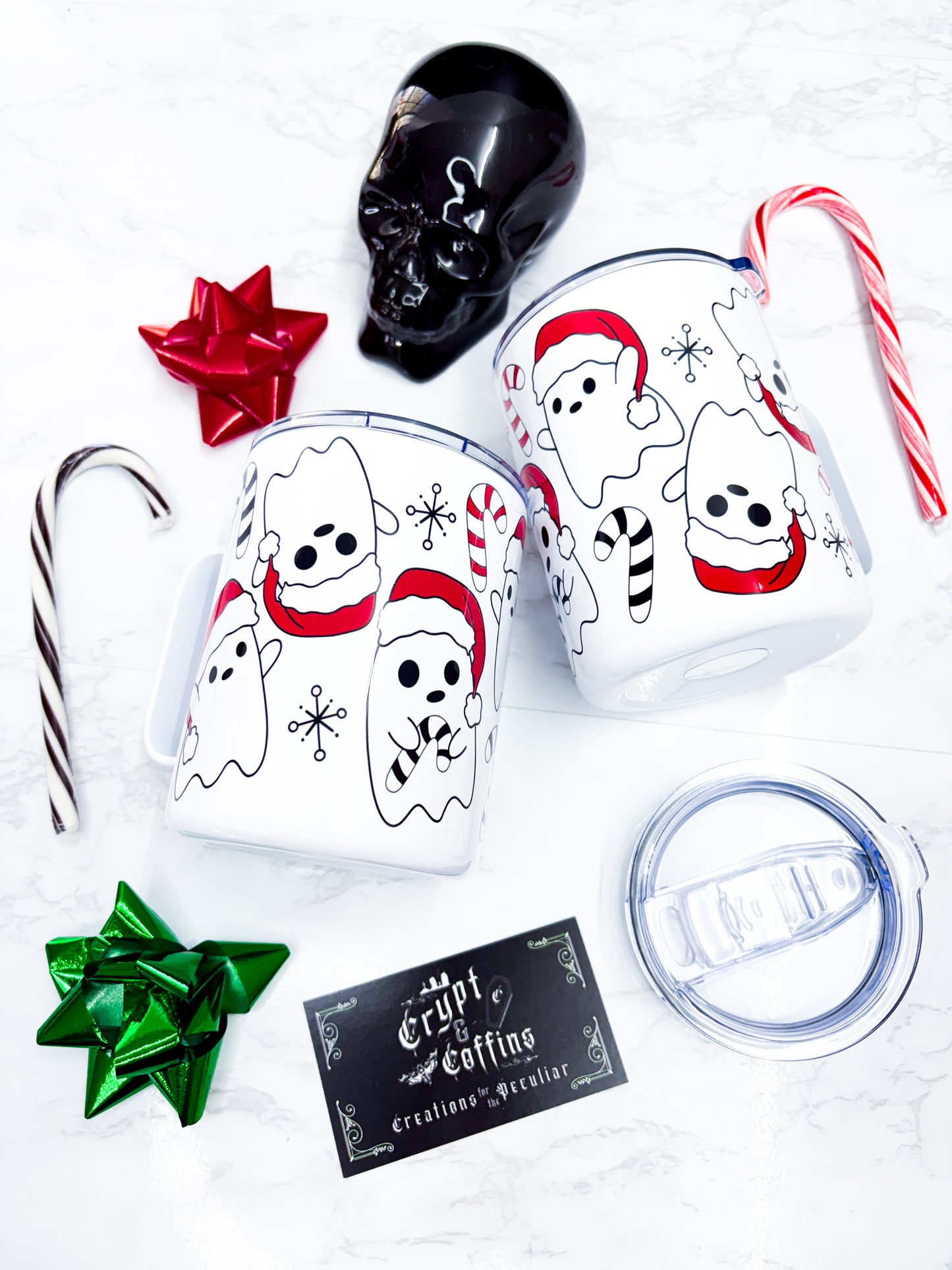 Santa Chubby Ghosties | 12 oz. Travel Mug