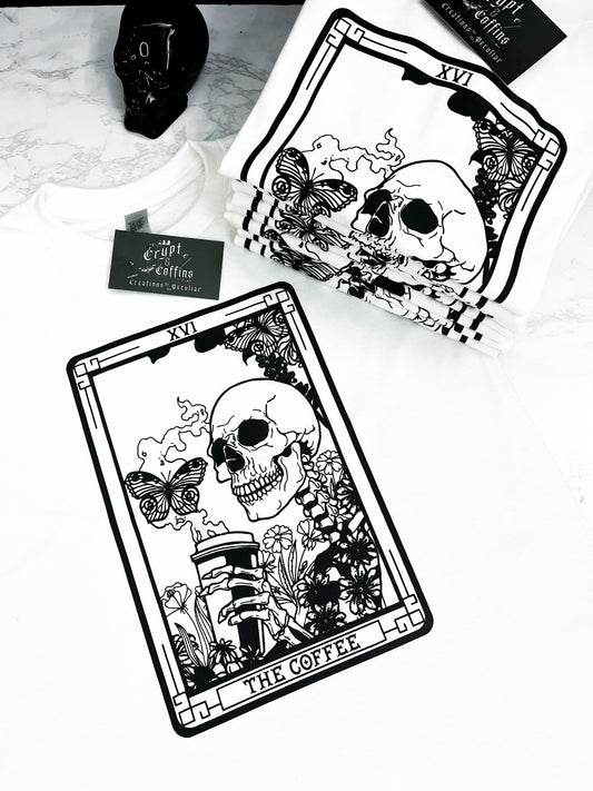 Coffee Card Tarot | White T-Shirt