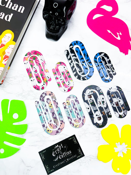 Summerween - Acrylic Paperclip Bookmarks