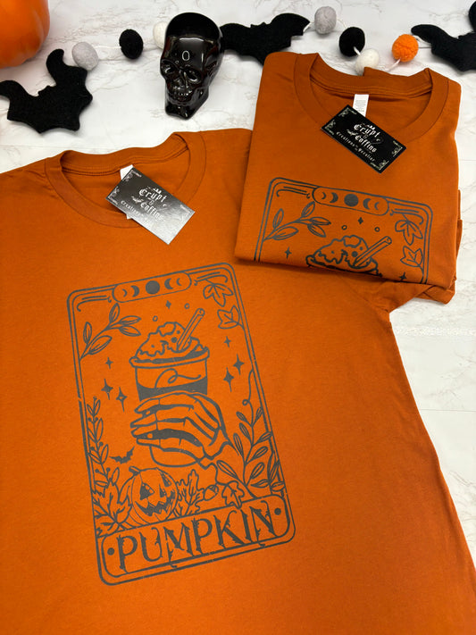 Pumpkin Spice Tarot Card | Autumn Orange T-Shirt