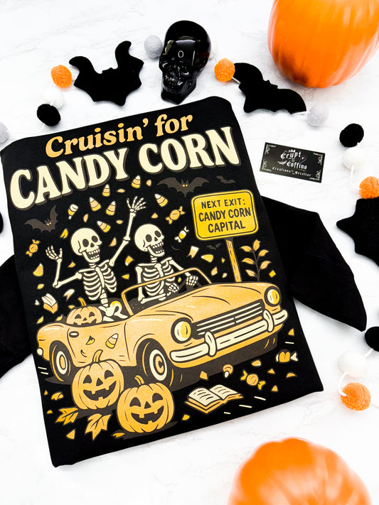 Cruisin' for Candy Corn | Black T-Shirt / Sweater