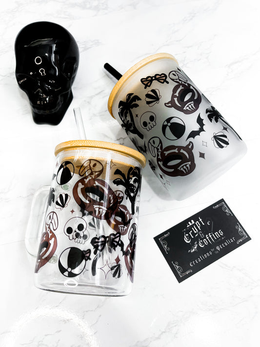 Summer Goth | 15 oz. Hot + Cold Glass Mug