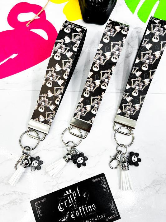 Skellie Scream Cone | Faux Leather Keychain Wristlet