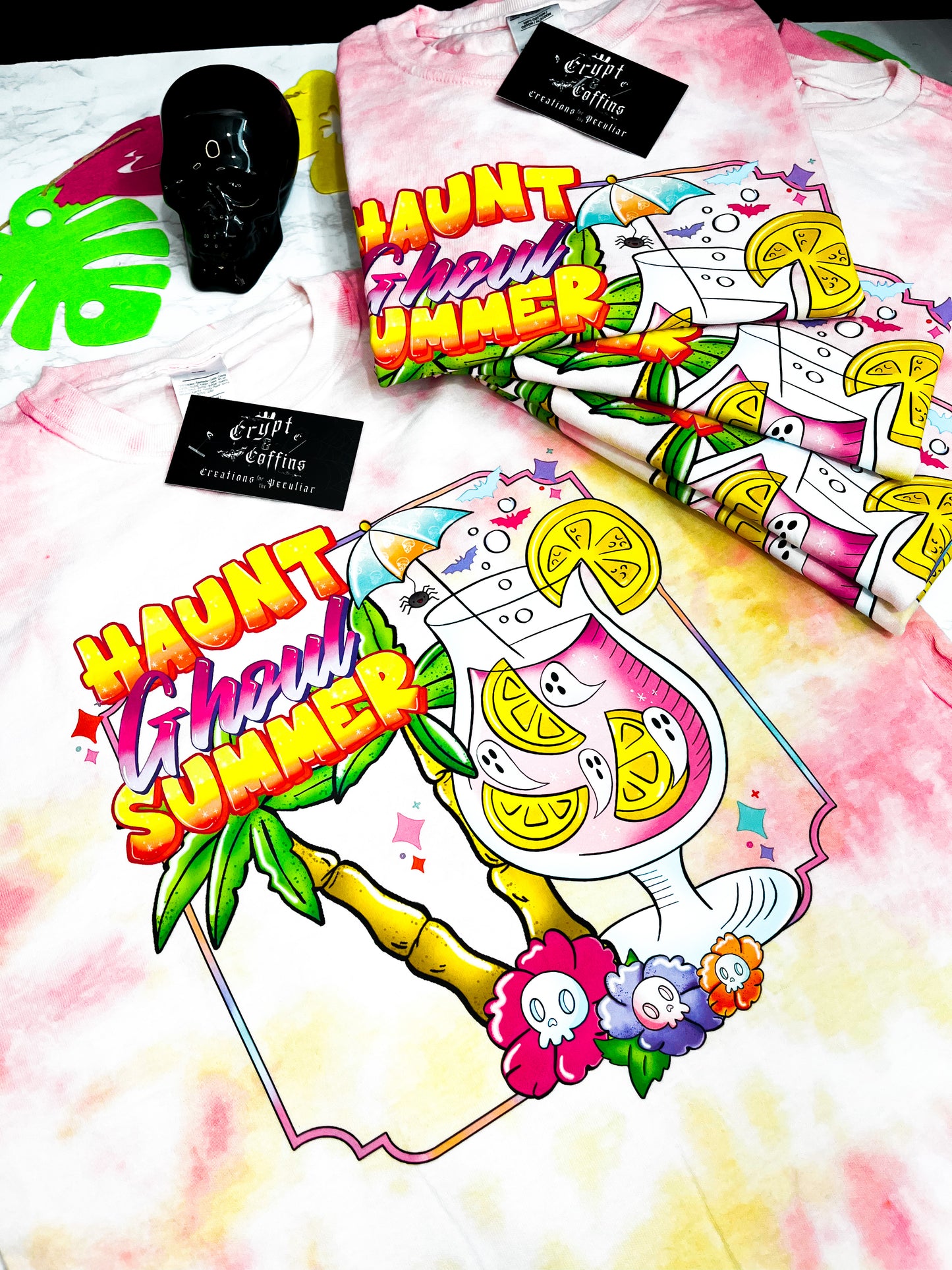 Haunt Ghoul Summer | Strawberry Lemonade Tie Dye T-Shirt