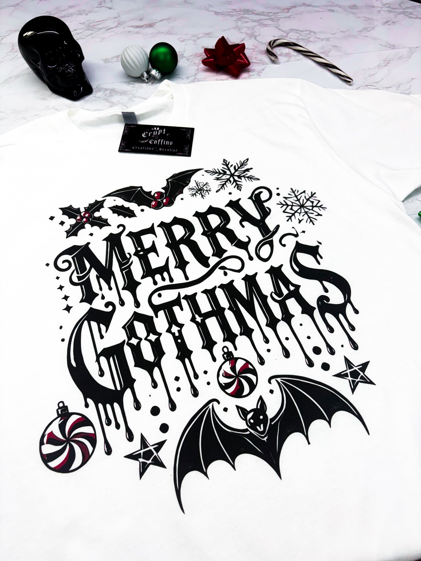 Merry Gothmas | White T-Shirt