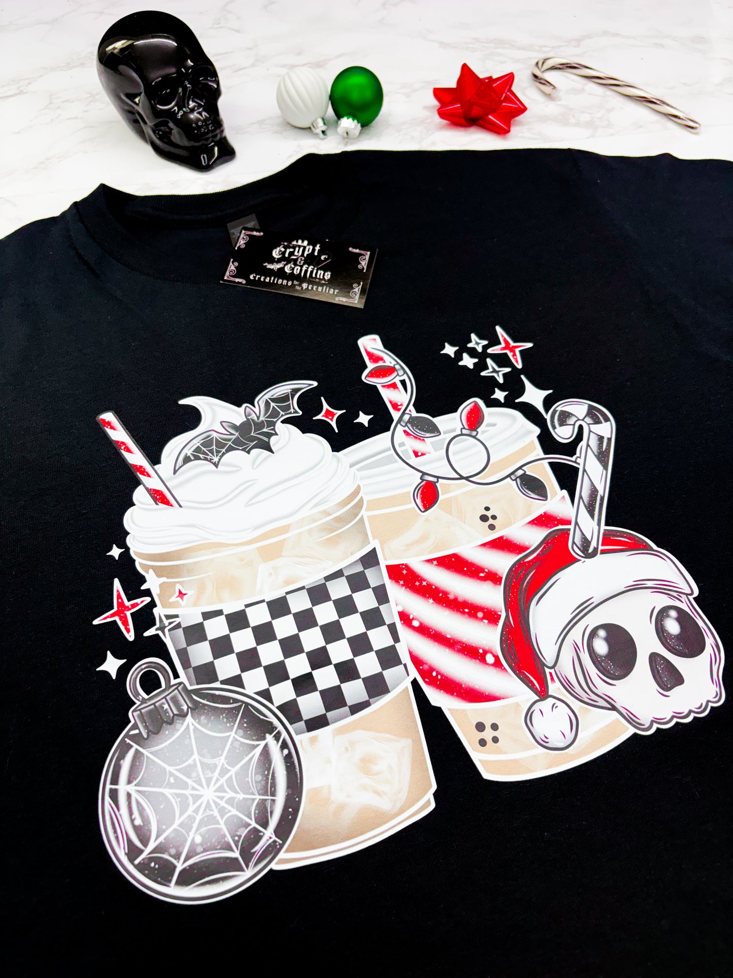 Creepmas Brews + Fraps | Black T-Shirt / Sweater