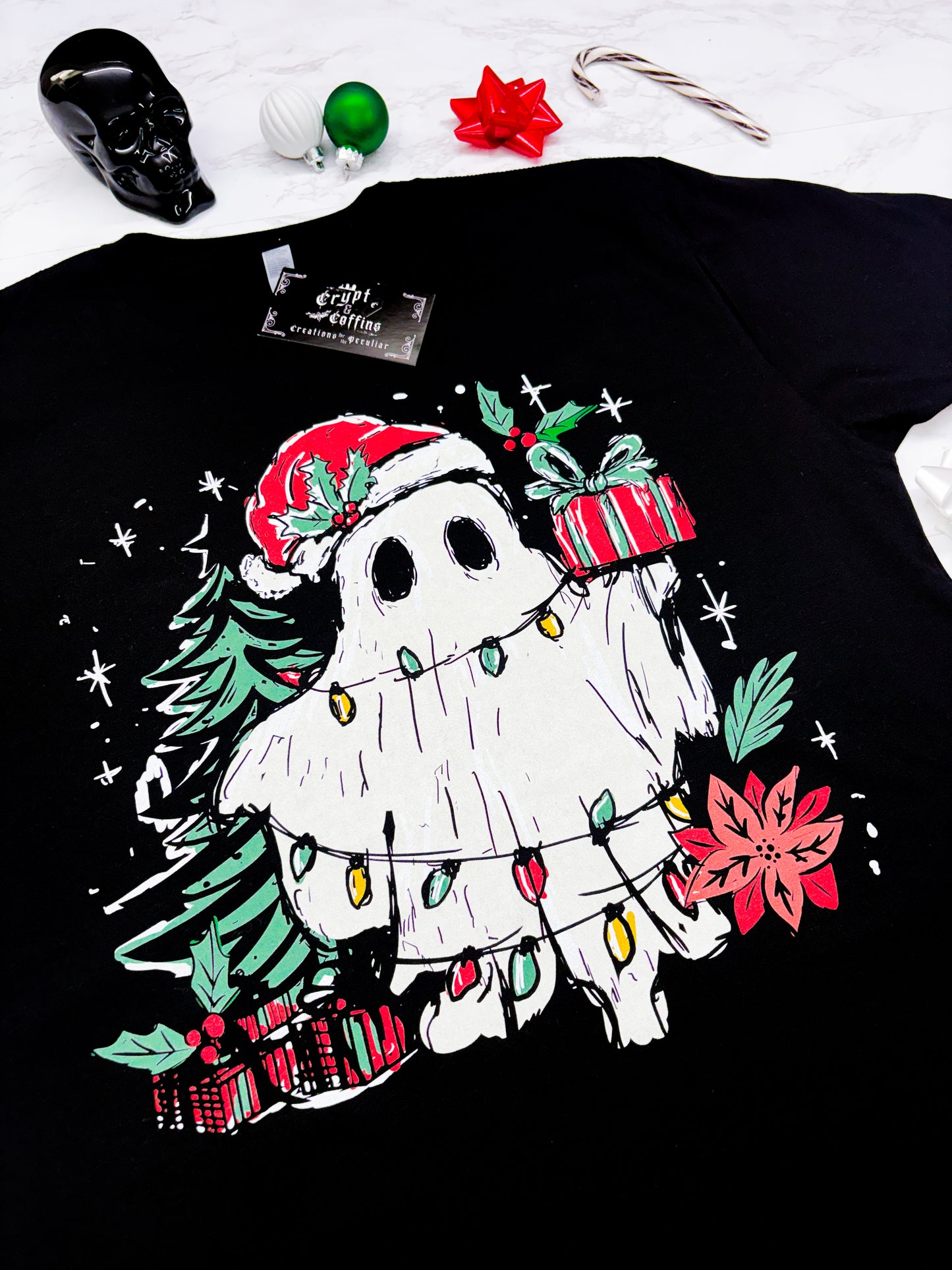 Vintage Creepmas Spirit | Black T-Shirt / Sweater