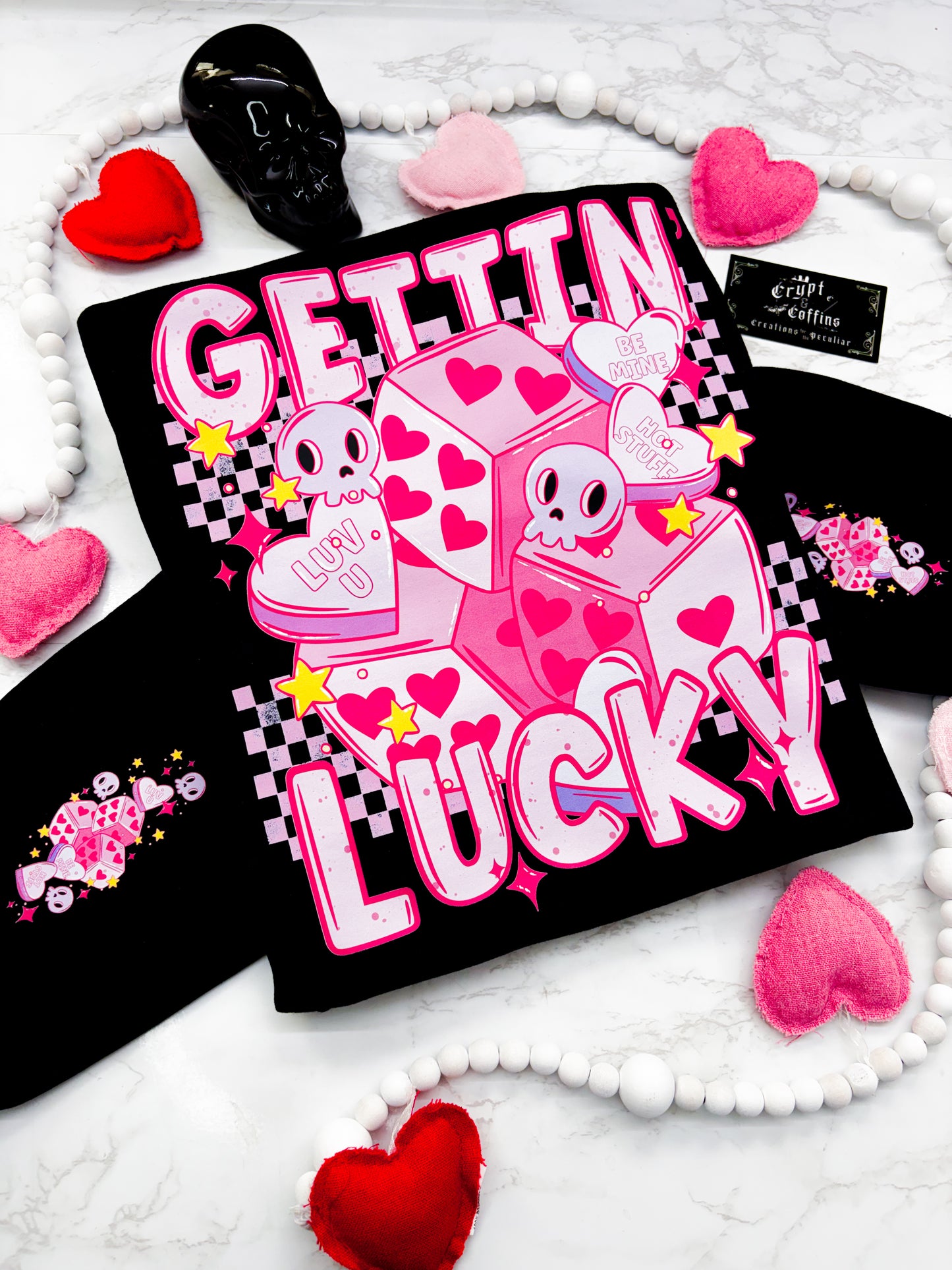 Getting Lucky | Black Crewneck Sweater