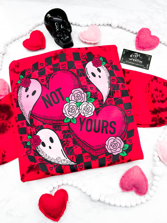 Not Yours | Black Speckled Red Sweater / Shirt