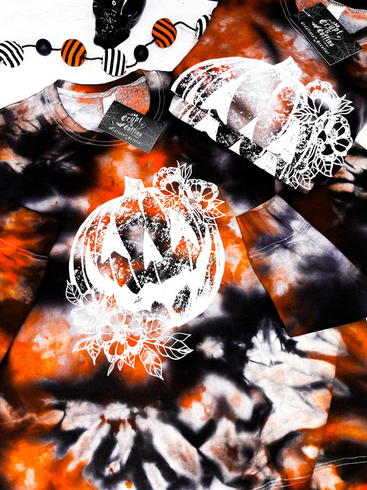 Jack-O-Lantern | Tie Dye Crewneck Sweater