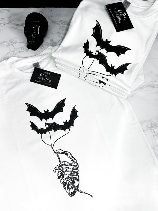 Batty Balloons | White T-Shirt
