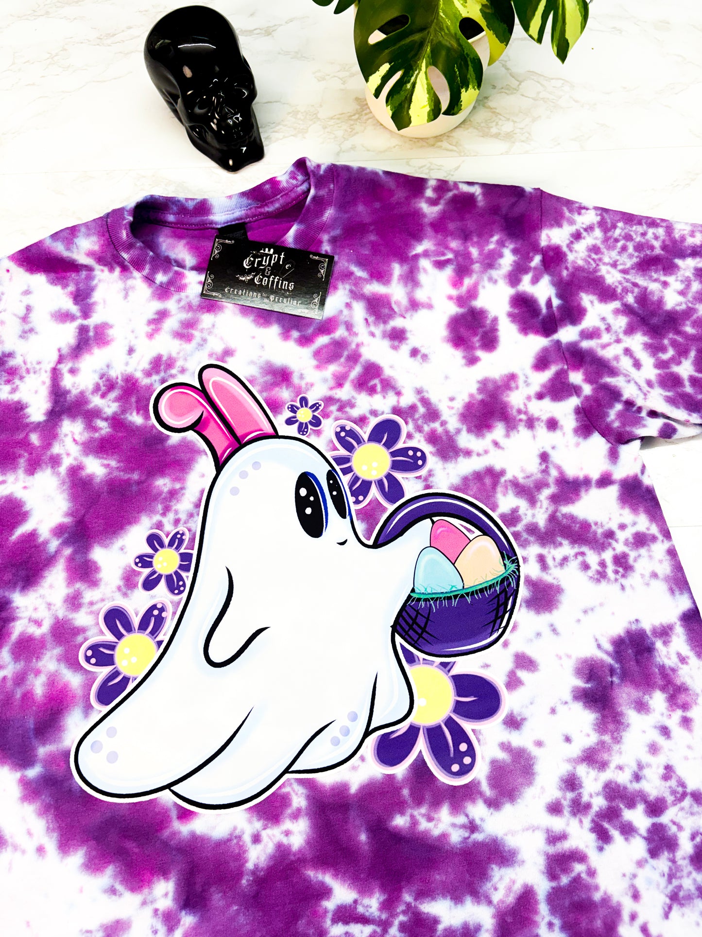 Bunny Boo | Purple Tie Dye Crewneck Sweater