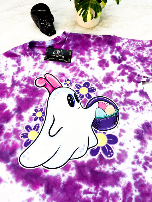 Bunny Boo | Purple Tie Dye Crewneck Sweater