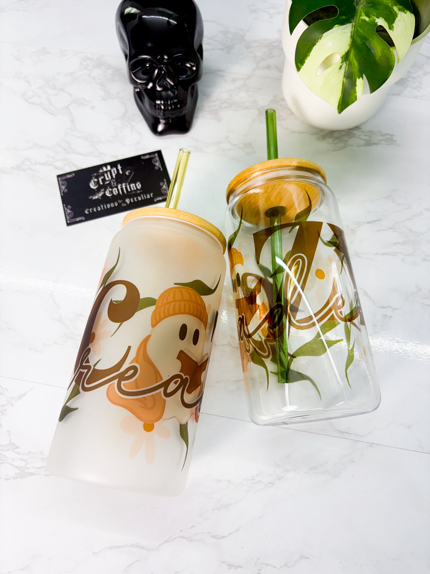 Cozy Reader | 16 oz. Hot + Cold Glass Cup