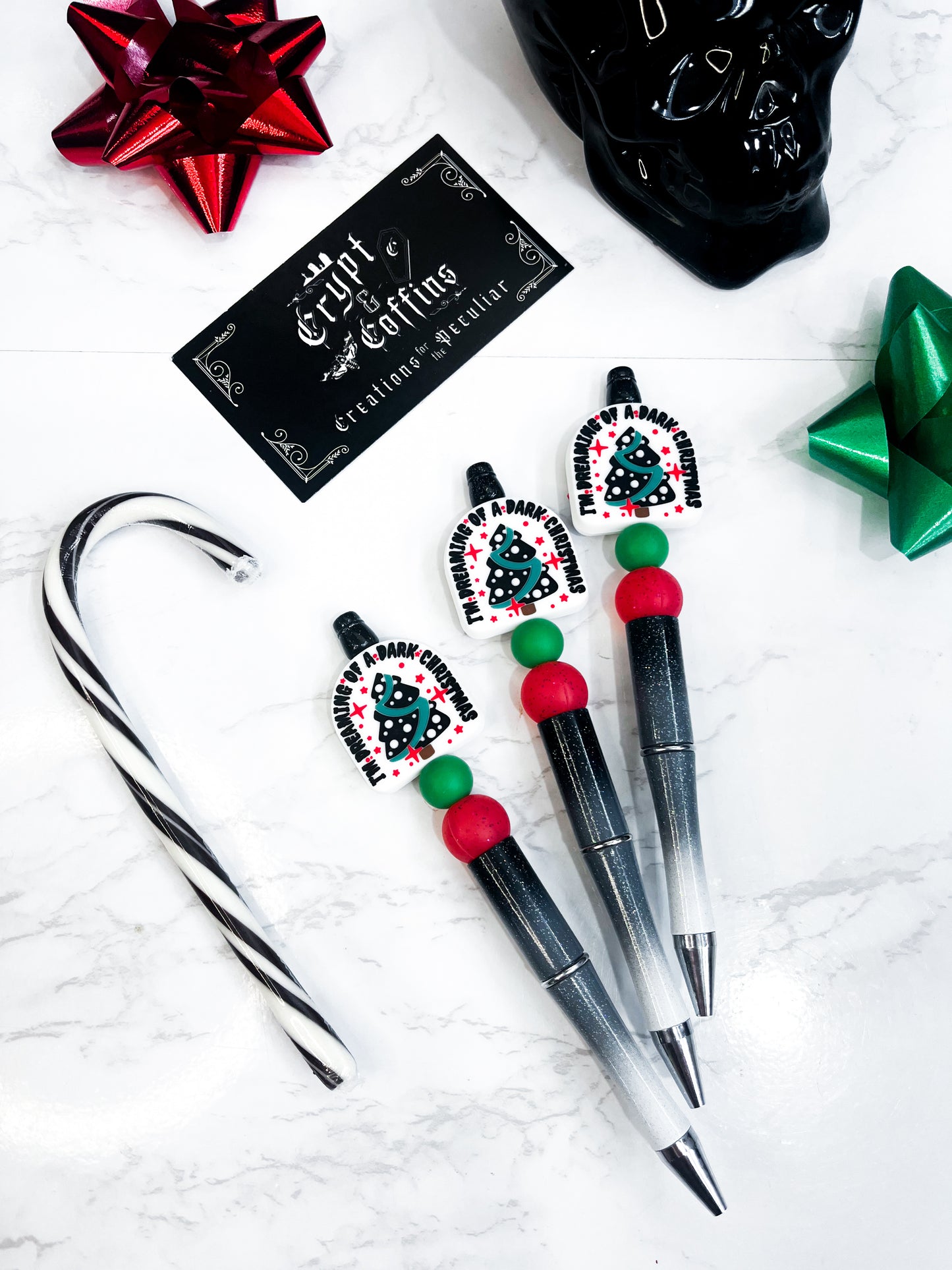 Dreaming of a Dark Christmas | Beaded Pen