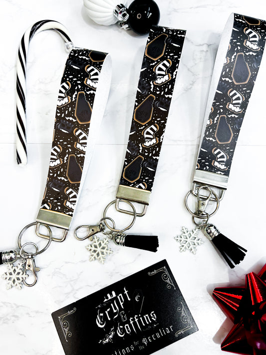 Coffin Creepmas Cookie | Faux Leather Keychain Wristlet