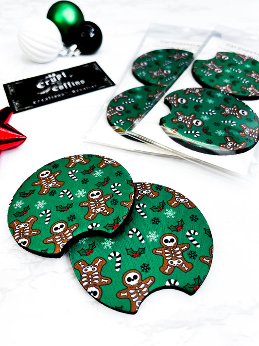 Creepmas - Hand Pressed Car Coasters