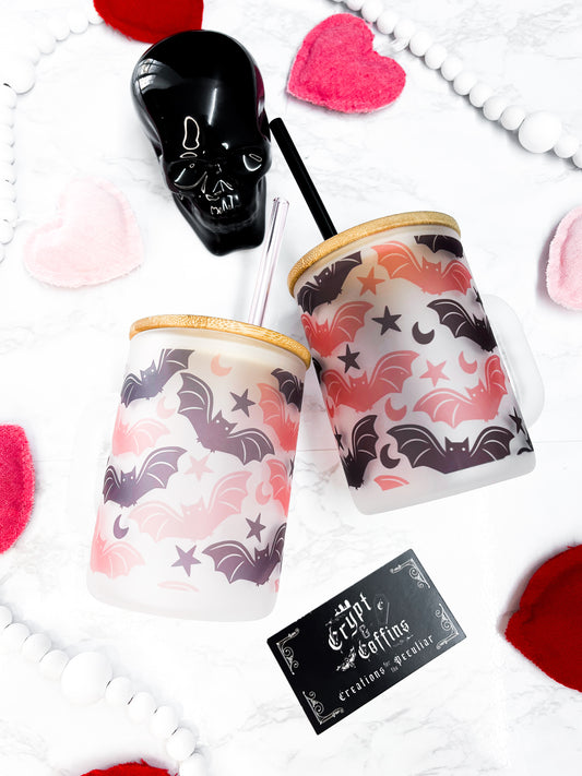 Valloween Frickin' Bats | 15 oz. Hot + Cold Glass Mug
